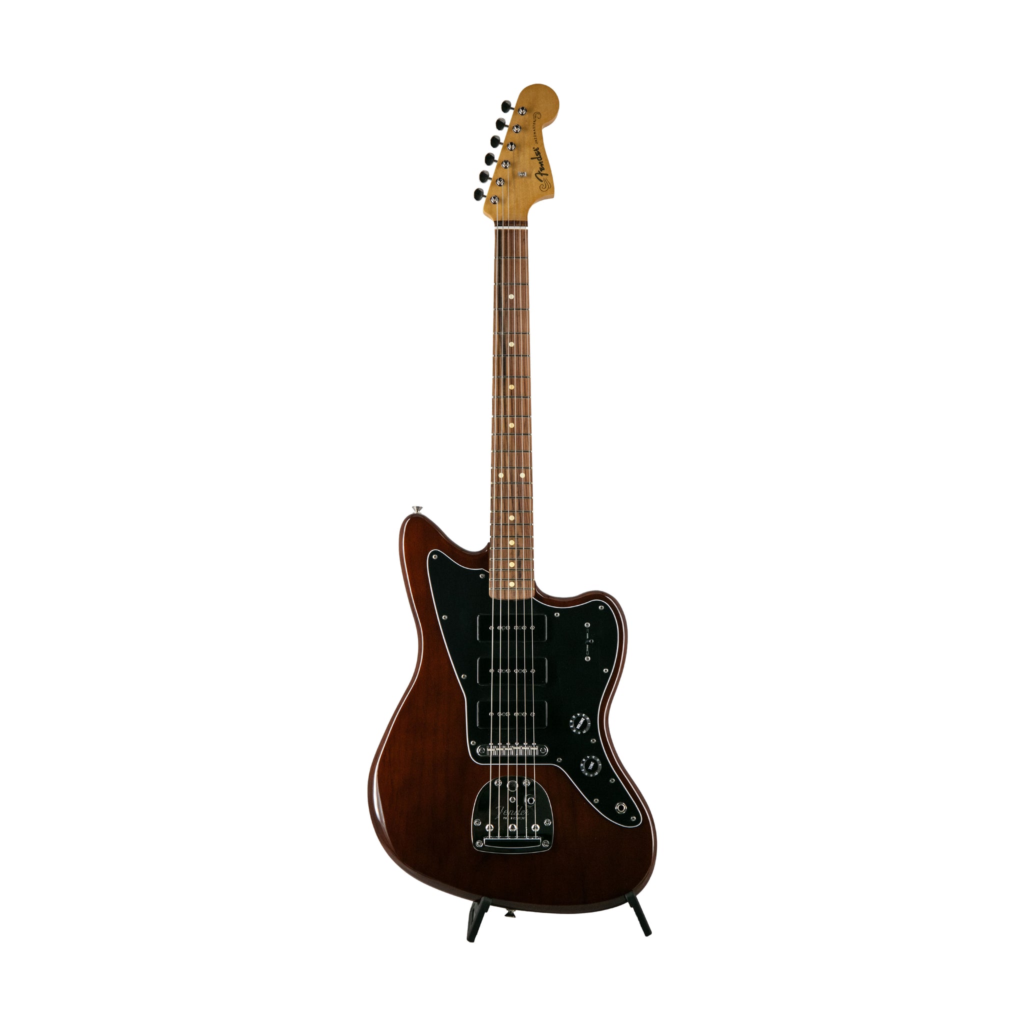 Fender Noventa Jazzmaster Electric Guitar, Pau Ferro Fretboard, Walnut, MX2115XXXX