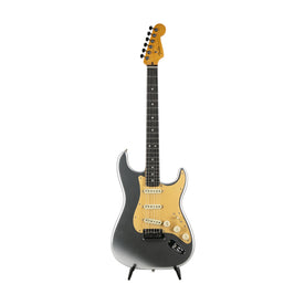 Fender FSR American Ultra Stratocaster Electric Guitar, Ebony Fretboard, Quicksilver, US21003593
