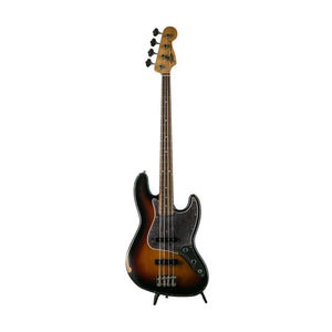 Fender 60th Anniversary Road Worn 60s Jazz Bass Guitar, 3-Colour Sunburst, MXJ01144