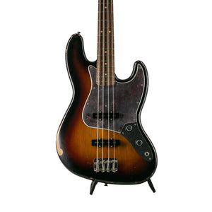 Fender 60th Anniversary Road Worn 60s Jazz Bass Guitar, 3-Colour Sunburst, MXJ01144