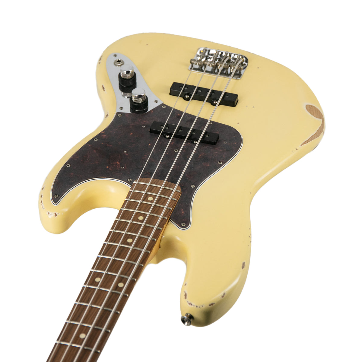 Fender 60th Anniversary Road Worn 60s Jazz Bass Guitar, Olympic 