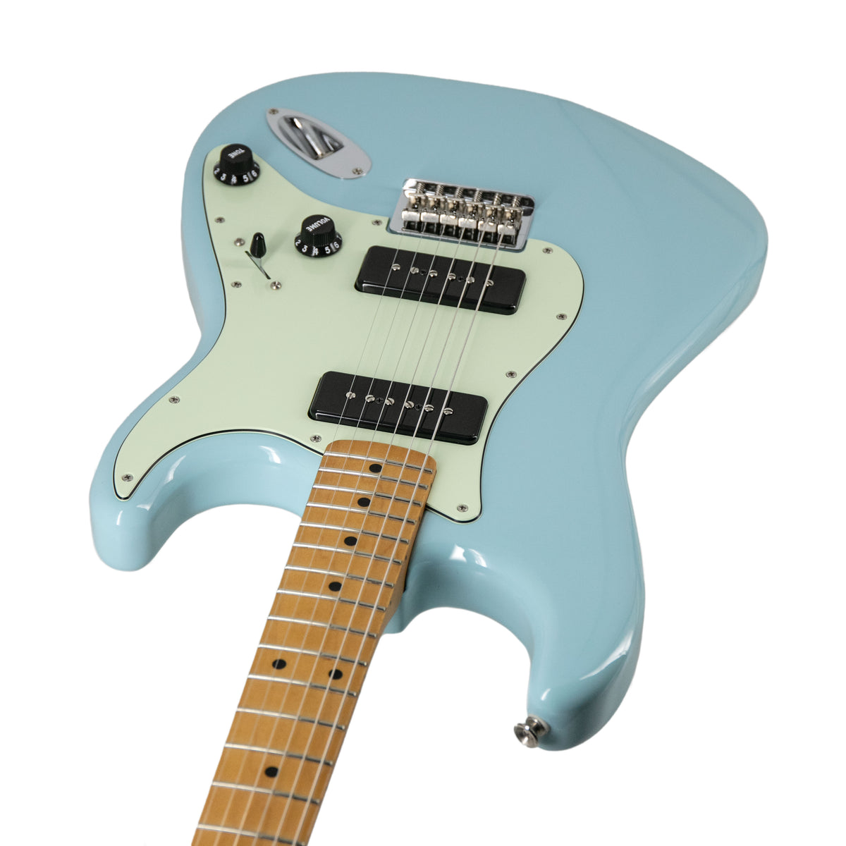 ギター Fender Noventa Stratocaster Daphne Blue Fender Noventa Stratocaster - Daphne Blue