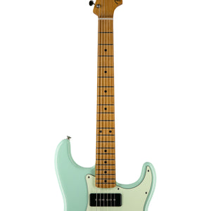 Fender Noventa Stratocaster Electric Guitar, Maple Fretboard, Surf Green, MX21095230