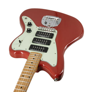 Fender Noventa Jazzmaster Electric Guitar, Maple FB, Fiesta Red, MX21130211