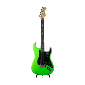 Fender Player Stratocaster Electric Guitar, Ebony Fretboard, Neon Green, MX22037930