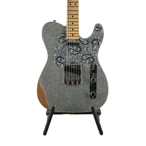 Fender Brad Paisley Road Worn Telecaster Electric Guitar, Maple Fretboard, Silver Sparkle, MX1787XXXX