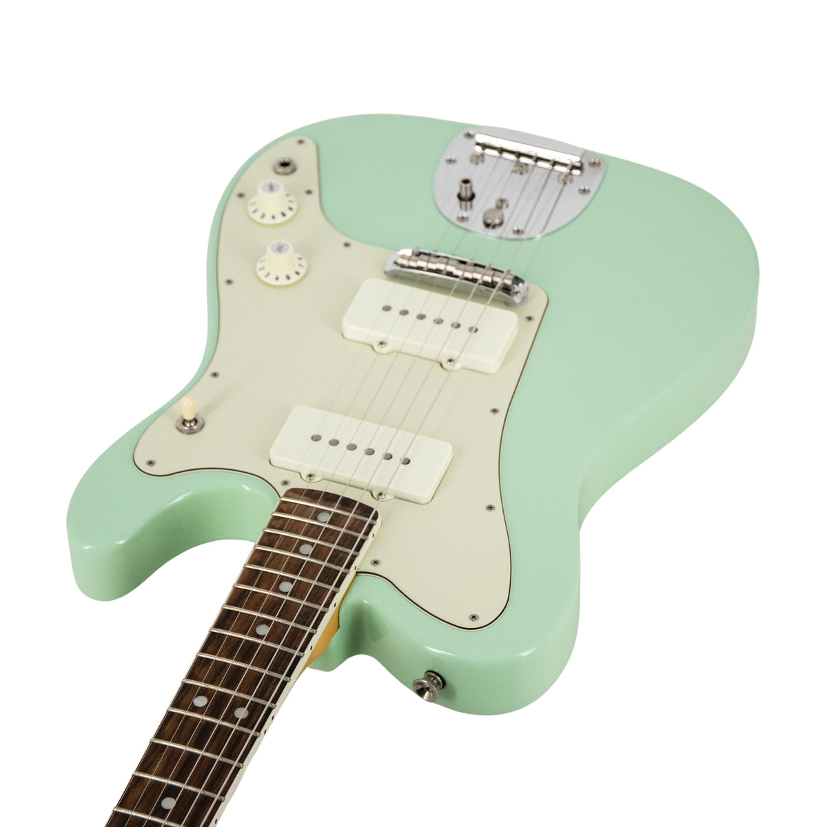 Fender Ltd Ed Parallel Universe Jazz-Telecaster Electric Guitar, RW FB,  Surf Green, US18000672