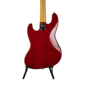 Fender Ltd Ed Rarities Flame Ash Top Jazz Bass Guitar, Plasma Red Burst, US19077332