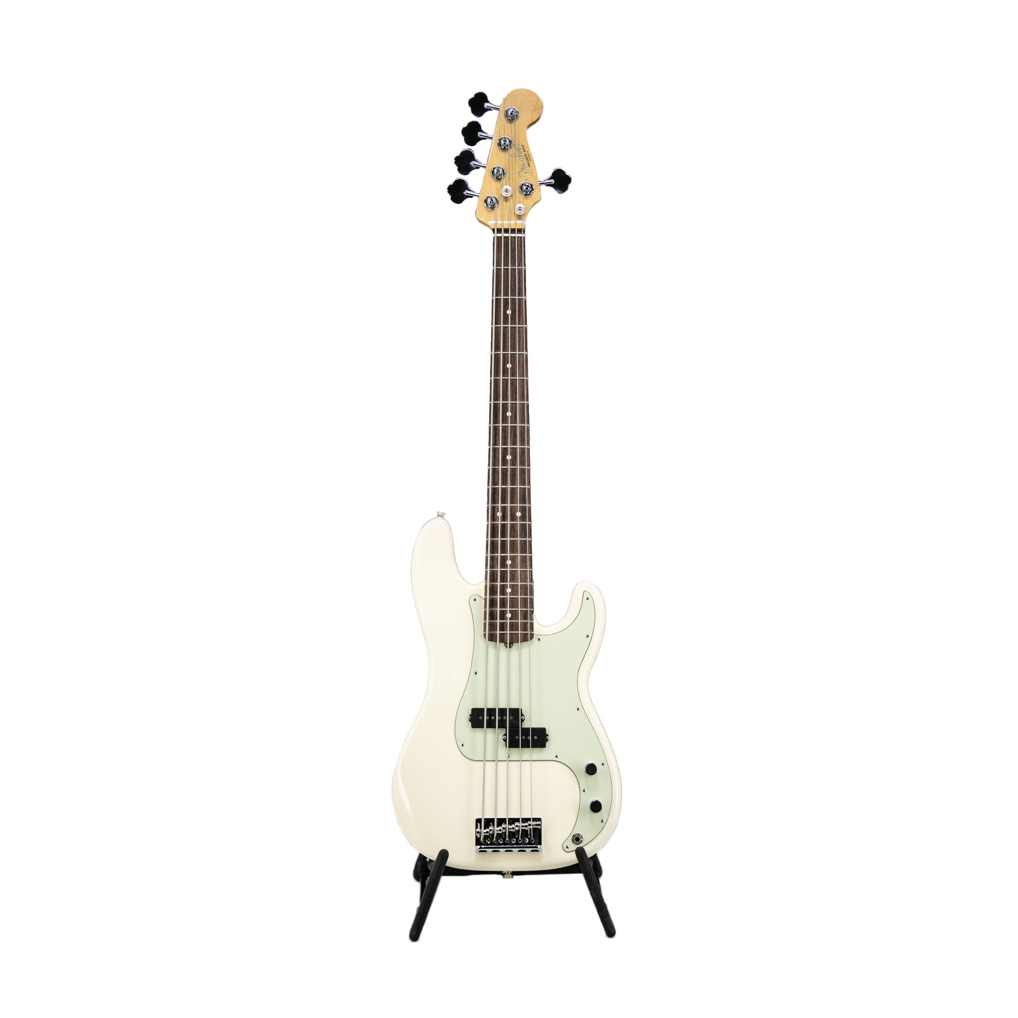 Fender American Professional 5-String Precision Bass, Rosewood Fretboard, Olympic White, US170115042