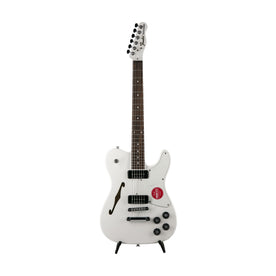 Fender Jim Adkins JA-90 Telecaster Thinline Electric Guitar, Maple FB, Laurel White, ICF19002065