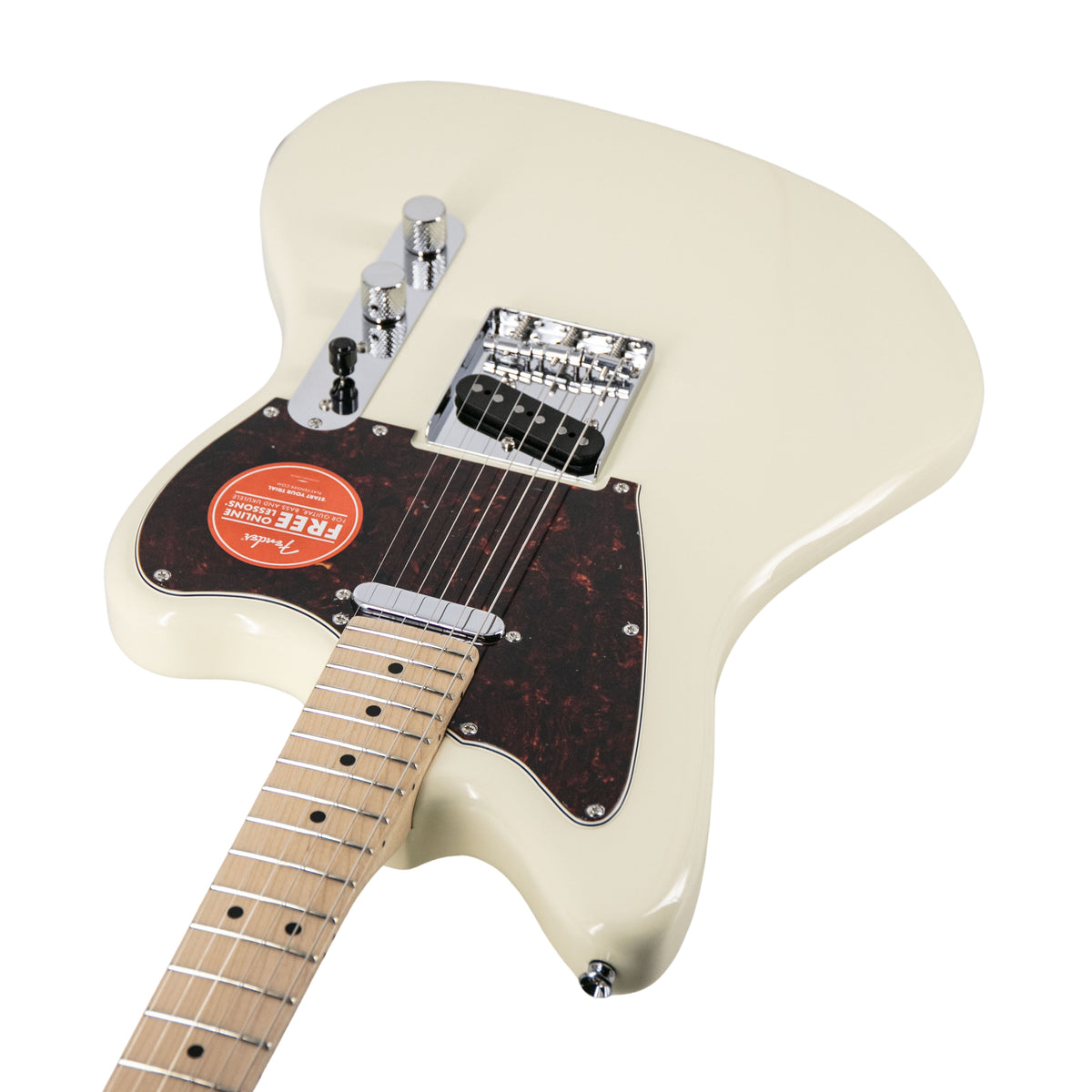 Squier Paranormal Series Offset Telecaster Electric Guitar, Olympic White,  CYKH21007547