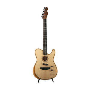 Fender American Acoustasonic Telecaster Guitar w/Bag, Ebony Fretboard, Natural, US214513A