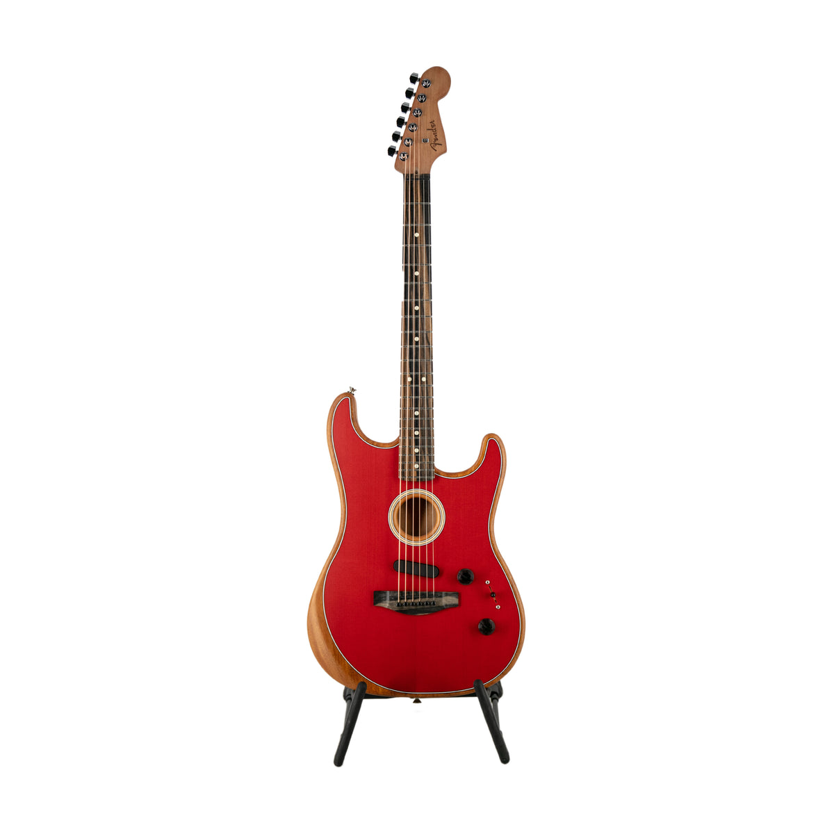 Fender American Acoustasonic Stratocaster, Dakota Red, US214598A 