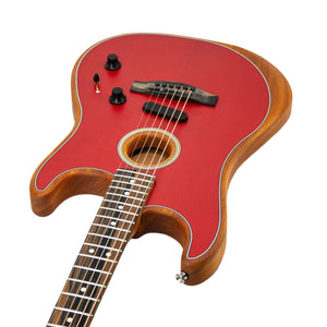Fender American Acoustasonic Stratocaster, Dakota Red, US214598A