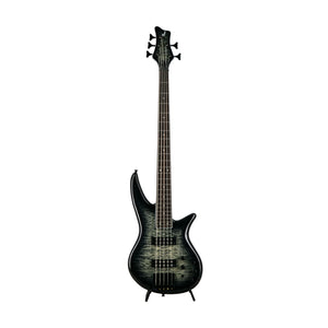 Jackson X Series Spectra Bass SBXQ V Electric Guitar, Laurel FB, Transparent Black Burst, ISJ210XXXX