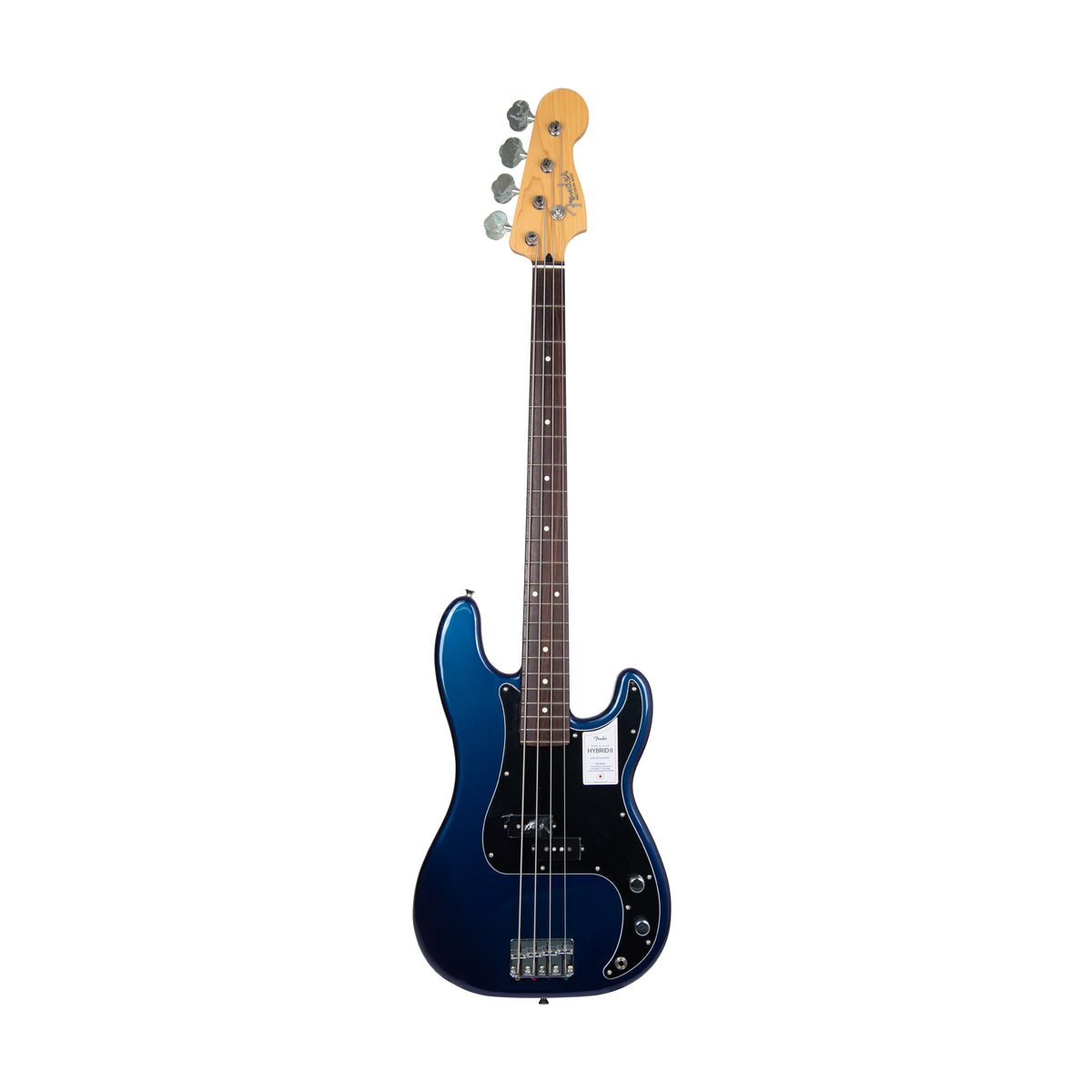Fender Japan Hybrid II Precision Bass Guitar, RW FB, Azure Metallic,  JD210190040
