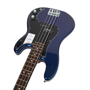 Fender Japan Hybrid II Precision Bass Guitar, RW FB, Azure Metallic, JD210190040