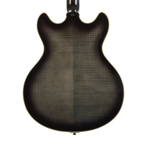 2016 D'Angelico Excel DC Semi-Hollow Electric Guitar w/Stairstep Tailpiece, Grey Black, S16006149