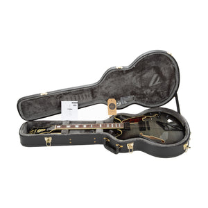 2016 D'Angelico Excel DC Semi-Hollow Electric Guitar w/Stairstep Tailpiece, Grey Black, S16006149