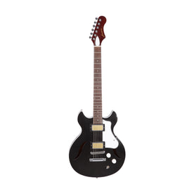 2022 Harmony Factory Special Standard Comet Electric Guitar, Space Black, 2220223