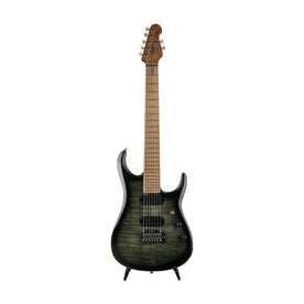 Sterling by Music Man JP157FM John Petrucci 7-String Electric Guitar, Flame Maple Trans Bl, SB20544