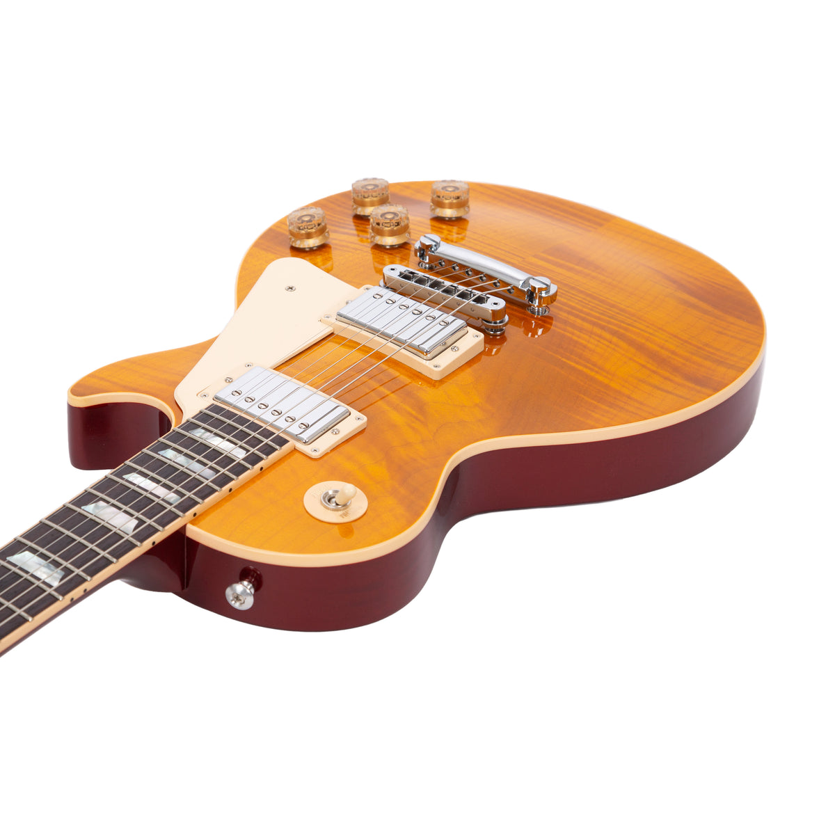 2015 Gibson Les Paul Standard Electric Guitar, Trans Amber Cherry