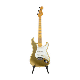 Fender Lincoln Brewster Signature Stratocaster Electric Guitar, Maple FB, Aztec Gold, LB00418