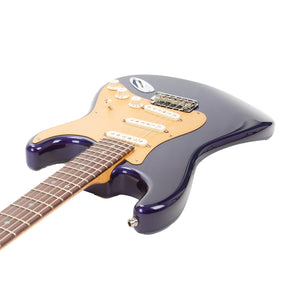 2005 Fender Custom Shop Custom Classic Player V Neck Stratocaster Electric Guitar, Midnight Blue, CZ51832