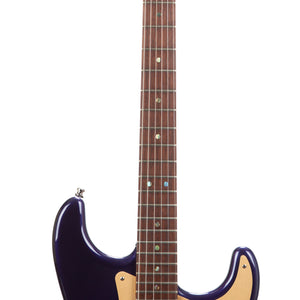2005 Fender Custom Shop Custom Classic Player V Neck Stratocaster Electric Guitar, Midnight Blue, CZ51832