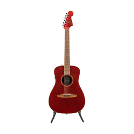 Fender California Malibu Classic Small-Bodied Acoustic Guitar, Hot Rod Red Metallic, CGFA181275