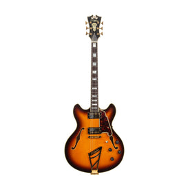 2016 D'Angelico Excel DC Semi-Hollow Electric Guitar w/Stairstep Tailpiece, Vintage Sunburst, S160063612